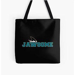 Art San Jose Sharks All Over Print Tote Bag