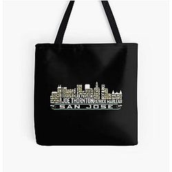 Art San Jose Sharks Tote Bag