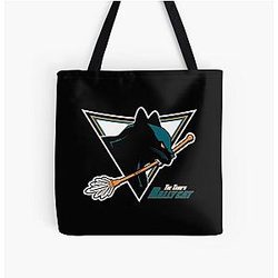Art San Jose Sharks Tote Bag