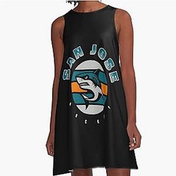 Art San Jose Sharks A-Line Dress