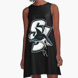 Art San Jose Sharks A-Line Dress