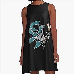Art San Jose Sharks A Line Dress
