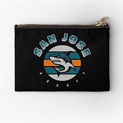Art San Jose Sharks Zipper Pouch