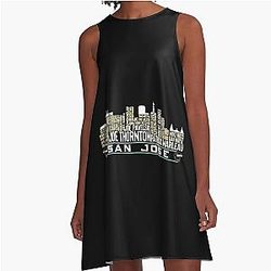 Art San Jose Sharks A-Line Dress