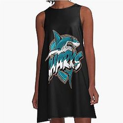 Art San Jose Sharks A Line Dress