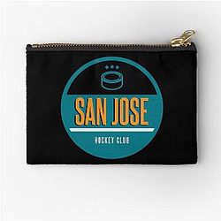 Art San Jose Sharks Zipper Pouch