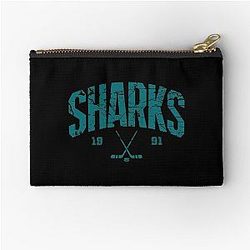 Art San Jose Sharks Zipper Pouch