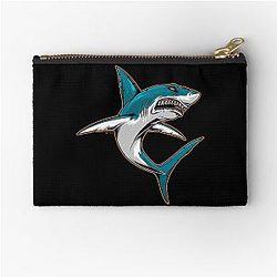 Art San Jose Sharks Zipper Pouch