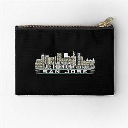 Art San Jose Sharks Zipper Pouch