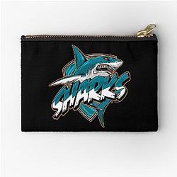 Art San Jose Sharks Zipper Pouch