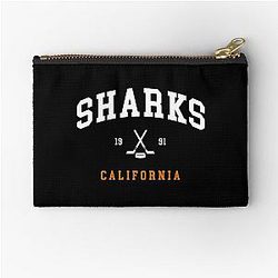 Art San Jose Sharks Zipper Pouch