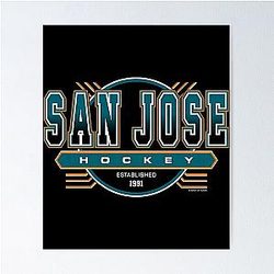 Art San Jose Sharks Poster