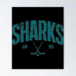Art San Jose Sharks Poster
