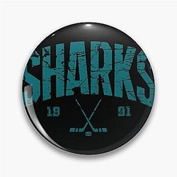 Art San Jose Sharks Pin