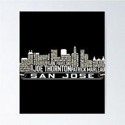 Art San Jose Sharks Poster