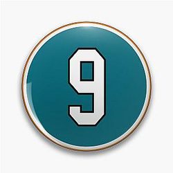 Evander Kane Number Jersey San Jose Sharks Inspired Pin