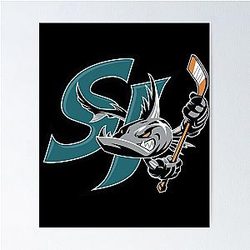 Art San Jose Sharks Poster