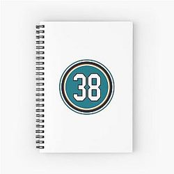 Mario Ferraro #38 San Jose Sharks Spiral Notebook