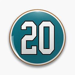 Marcus Sorenson Number 20 Jersey San Jose Sharks Pin