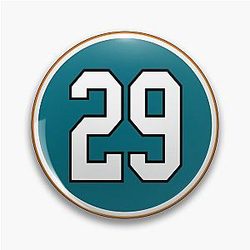 Kurtis Gabriel Number 29 Jersey San Jose Sharks Pin