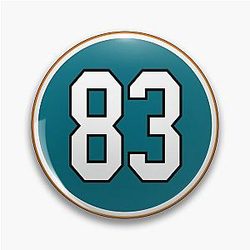 Matt Nieto Number 83 Jersey San Jose Sharks Pin