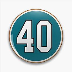 Devan Dubnyk #40 Jersey San Jose Sharks Inspired Pin
