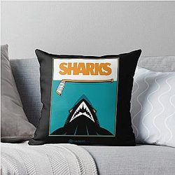 Art San Jose Sharks Throw Pillow