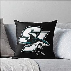 Art San Jose Sharks Throw Pillow