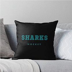 Art San Jose Sharks Throw Pillow