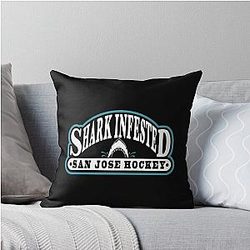 Art San Jose Sharks Throw Pillow