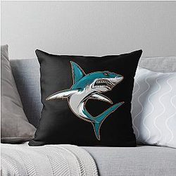 Art for San Jose Sharks Throw Pillow