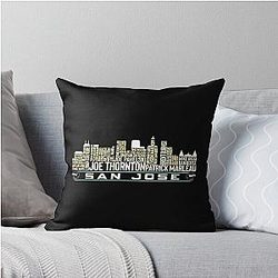 Art Throw Pillow for San Jose Sharks
