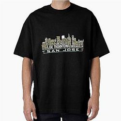 Art San Jose Sharks Oversized T-Shirt