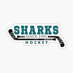 Art San Jose Sharks Sticker