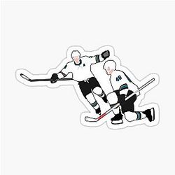 Tomas Hertl & Logan Couture San Jose Sharks Sticker