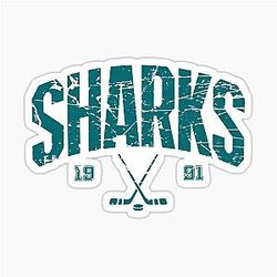 Art San Jose Sharks Sticker