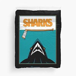 Art San Jose Sharks Duvet Cover