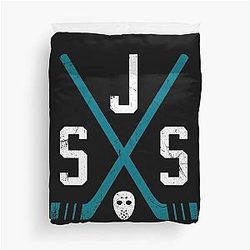 Art San Jose Sharks Duvet Cover