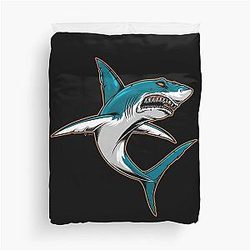 Art and San Jose Sharks Duvet Cover