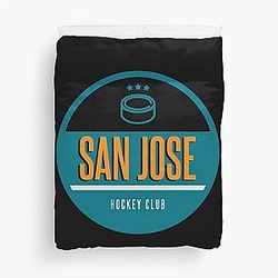 Art San Jose Sharks Duvet Cover
