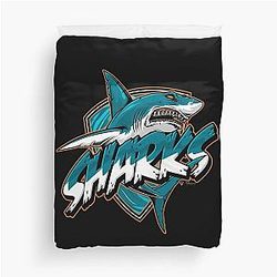 Art San Jose Sharks Duvet Cover