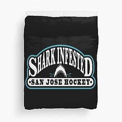 Art San Jose Sharks Duvet Cover