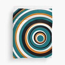 Team Series San Jose Sharks Circles Duvet Cover