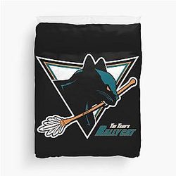 Art San Jose Sharks Duvet Cover