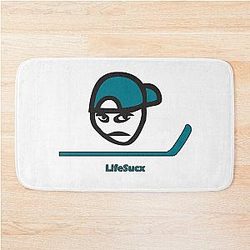 San Jose Sharks Colors - Angry Guy Bath Mat