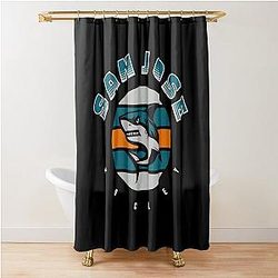 Art San Jose Sharks Shower Curtain