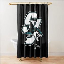 Art San Jose Sharks Shower Curtain