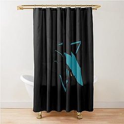 Art San Jose Sharks Shower Curtain