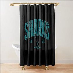 Art San Jose Sharks Shower Curtain