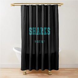 Art San Jose Sharks Shower Curtain